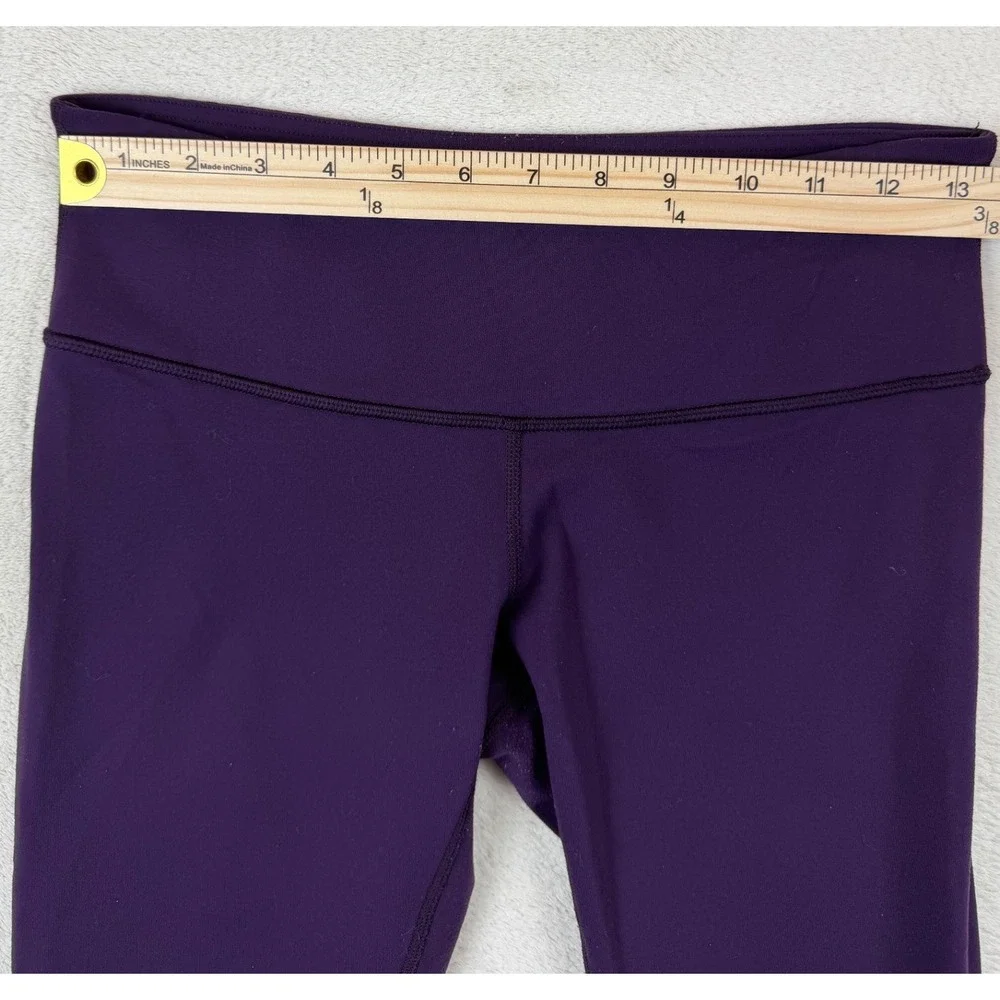 Lululemon Wunder‎ Under Crop Purple Yoga Leggings Size 6